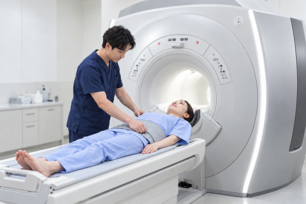 医師による診察と当院での精密検査